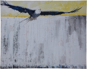 A2621 In volo in volo Quadro di Enzo Archetti / Painting by Enzo Archetti