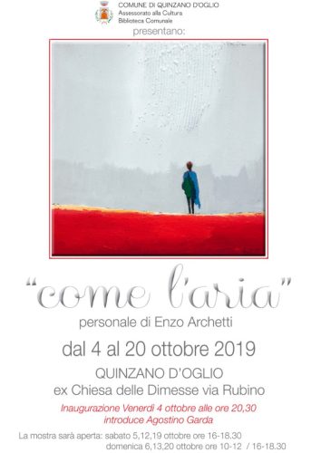 Enzo-Archetti-mostra-Quinzano-d_Oglio Mostra personale "Come l'aria" -